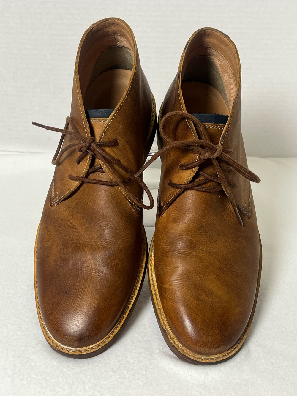 Clarks Mens Chukka Boot Brown Leather Lace Up Desert Boots Size 8.5